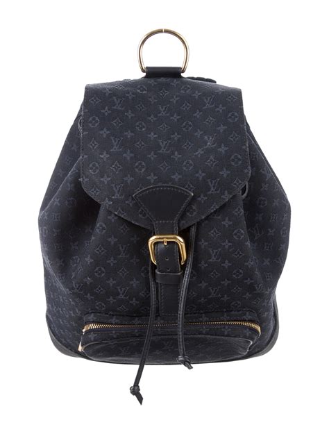 louis vuitton small backpack black